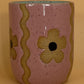 Mellow Ceramics Wiggle Flower Cup | Pink & Natural