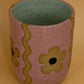 Mellow Ceramics Wiggle Flower Cup | Pink & Natural