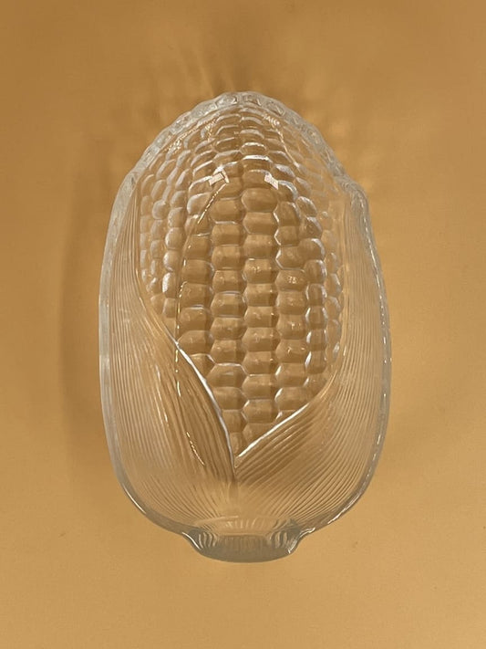 Vintage Glass Corn Dish