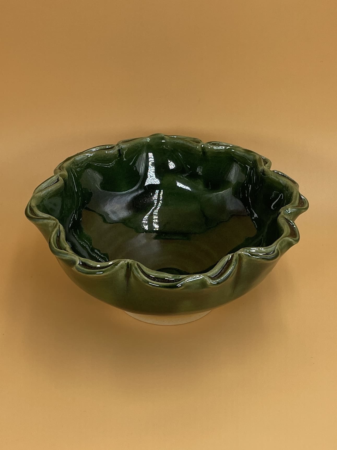 Katie Francis Green Flower Bowl