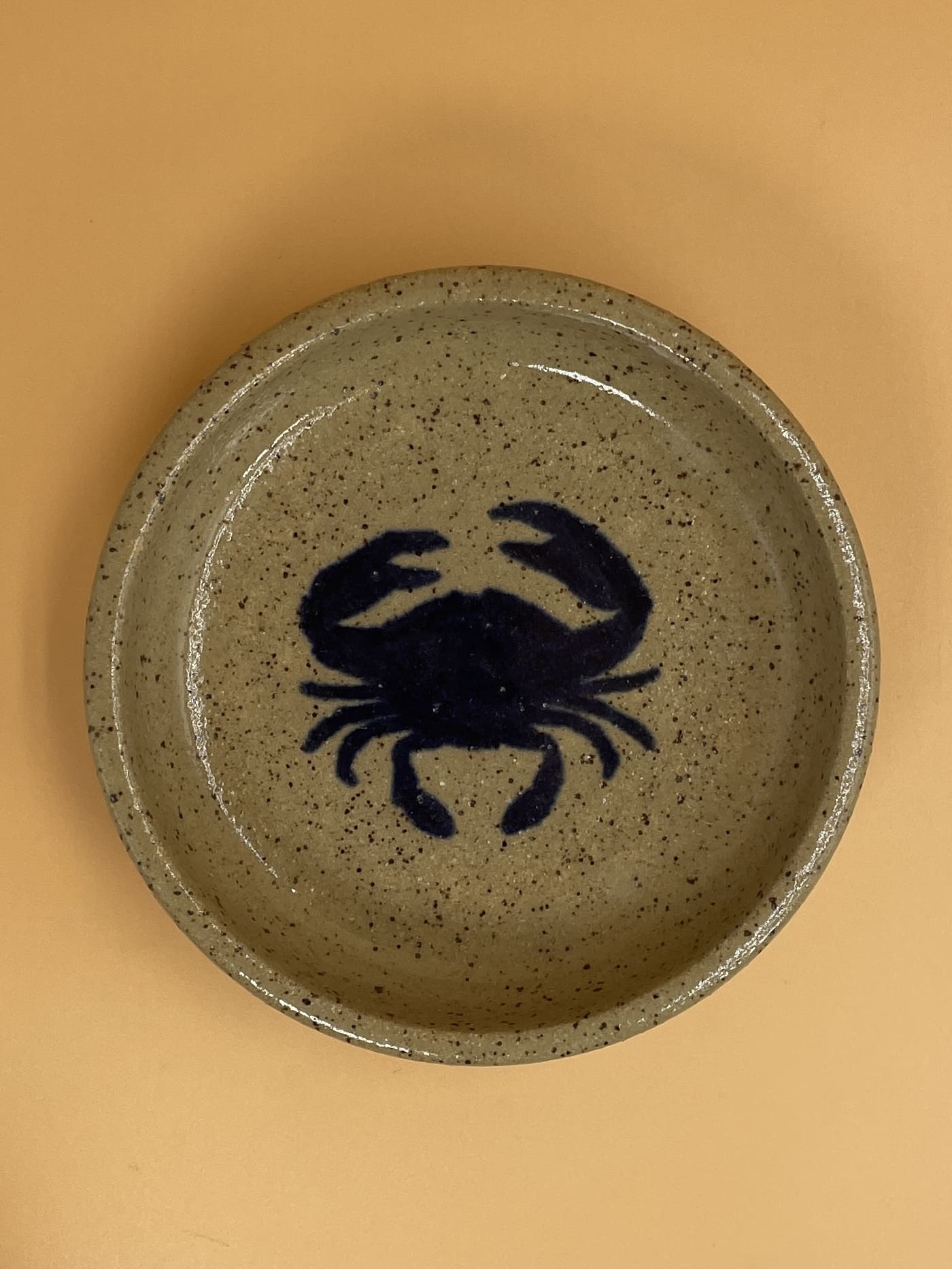 Black Slip Babes Crab Plate