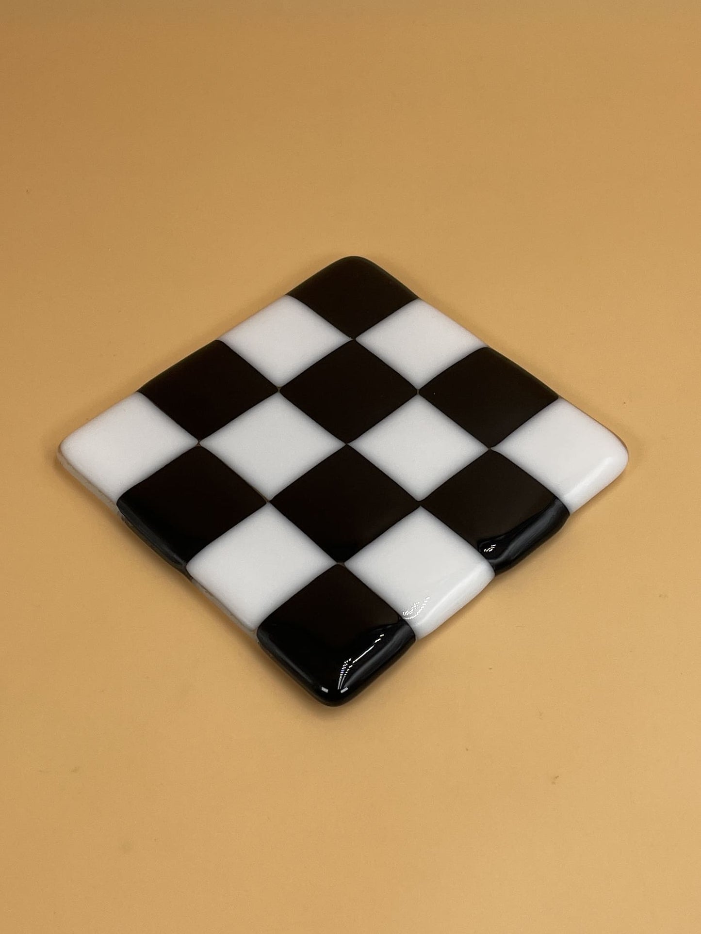 Art Schoool Dropout Infused Glass Coaster | Black + White