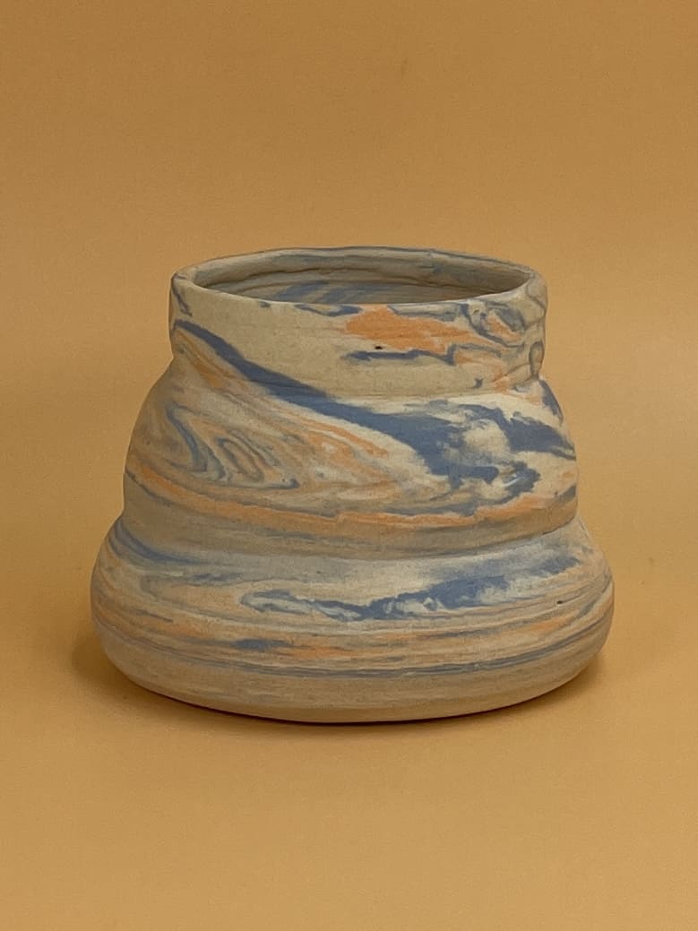 Wavy Fingers Vessel | Marbled