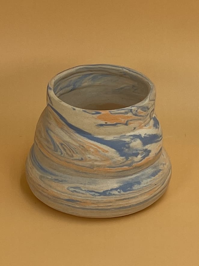 Wavy Fingers Vessel | Marbled
