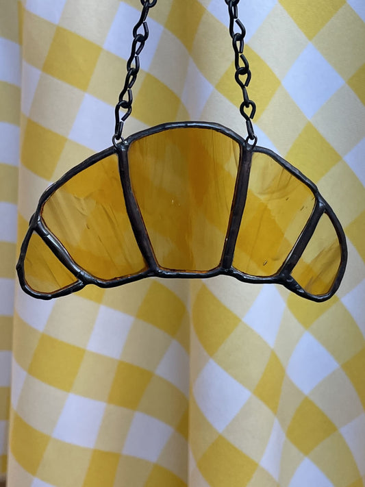 Botanic Beetle Stained Glass Hanging | Croissant