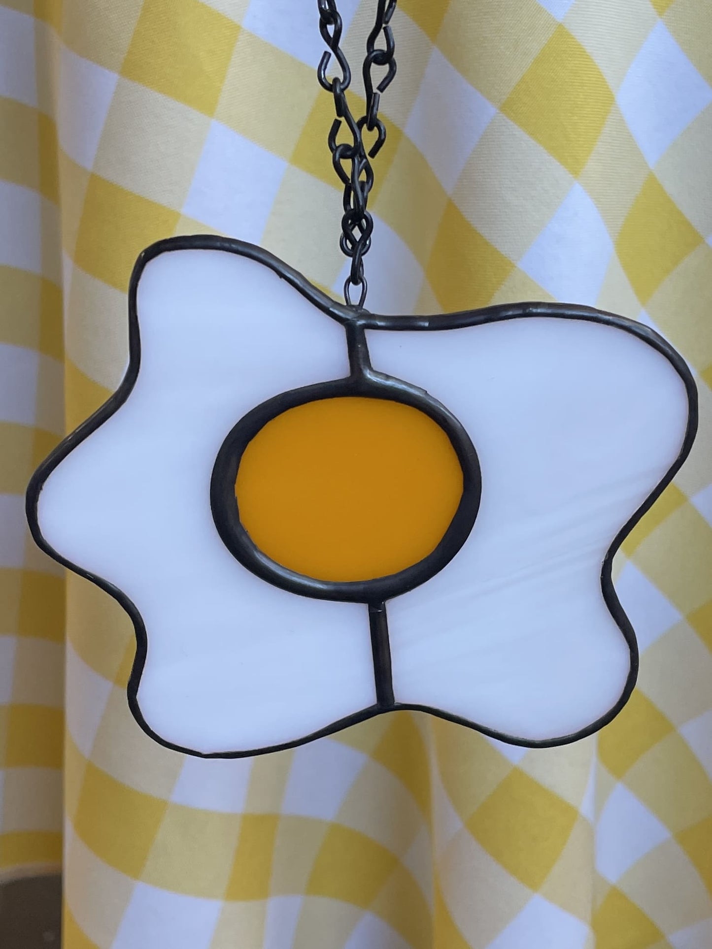 Botanic Beetle Stained Glass Hanging | Fried Egg