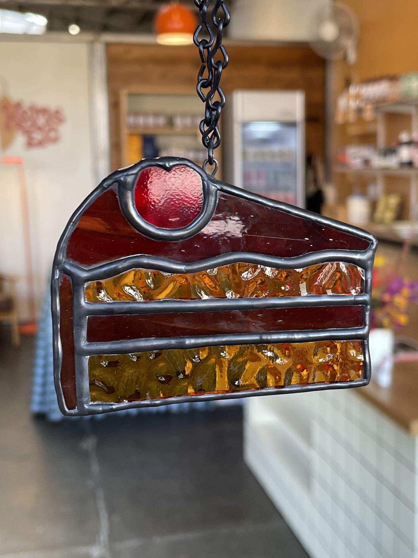 Botanic Beetle Stained Glass Hanging | Chocolate Cake
