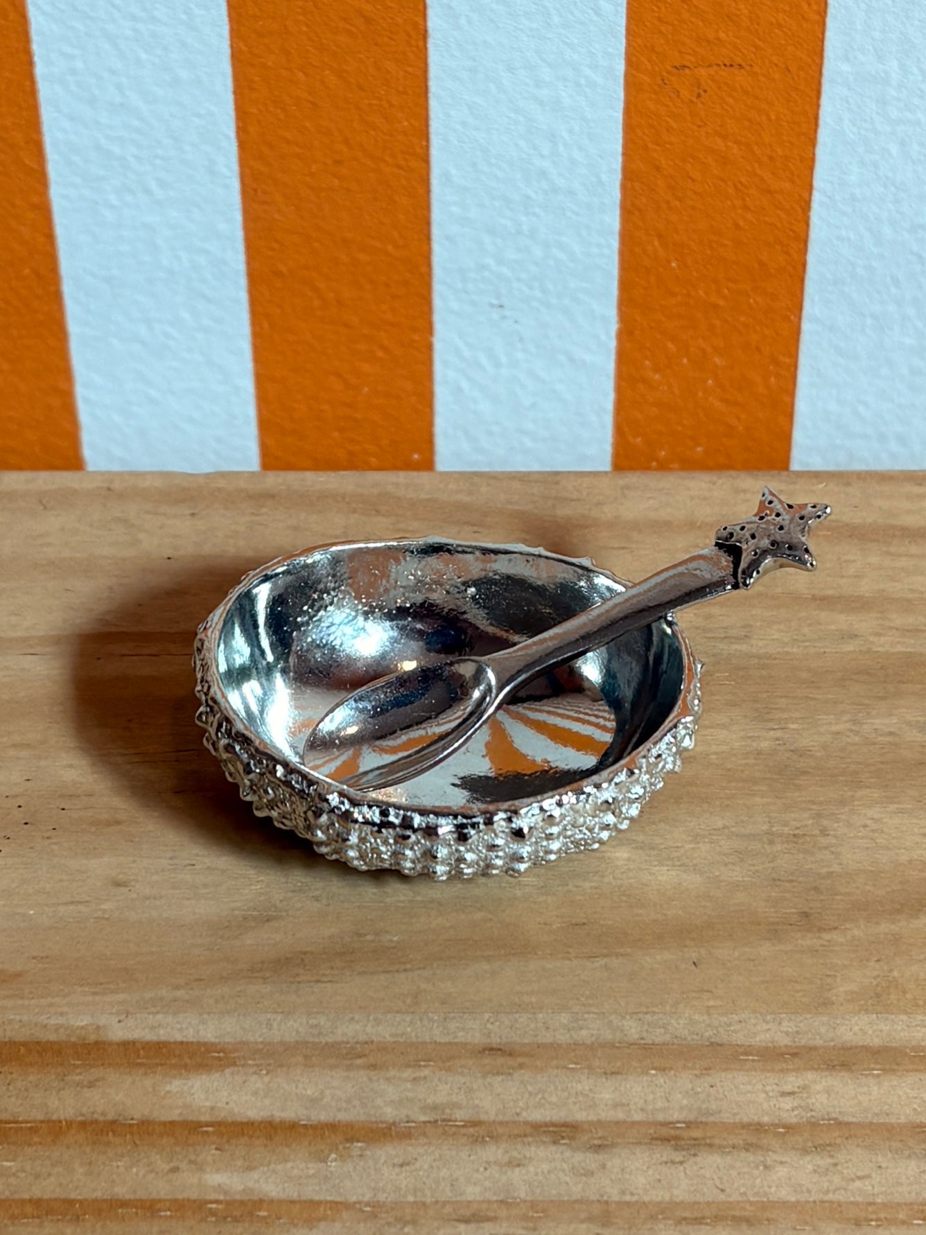 Salt Cellar with Spoon | Sea Urchin
