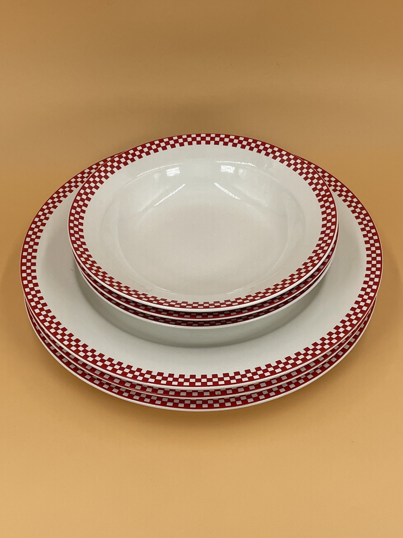Vintage Checkered Plate | Made in Japan