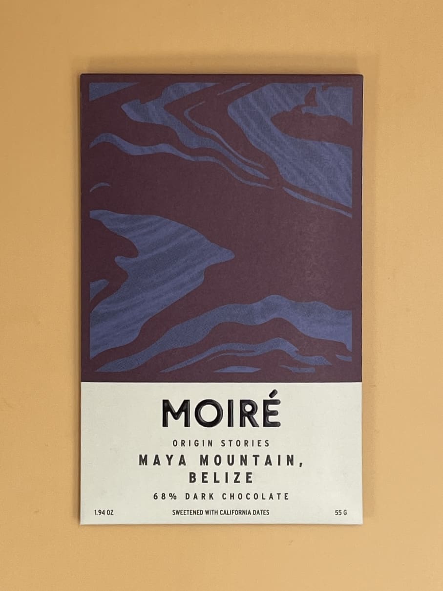 MOIRÉ Chocolate Bar | Maya Mountain, Belize 68% Dark Chocolate