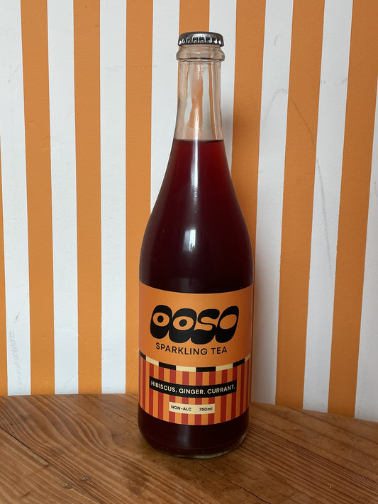 OOSO Sparkling Tea | Hibiscus. Ginger. Currant. 750ml