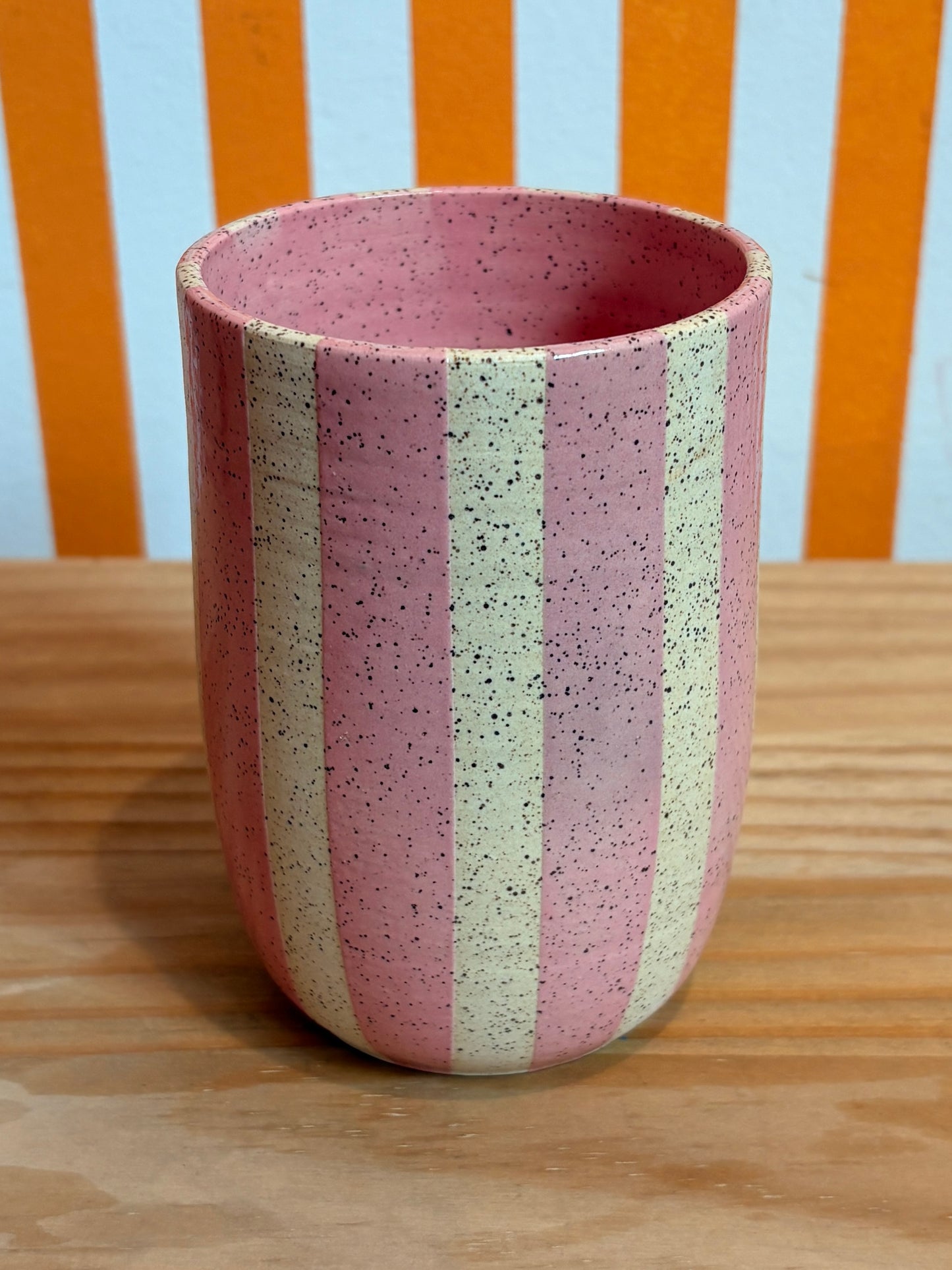 Mellow Ceramics Cup | Pink Stripe