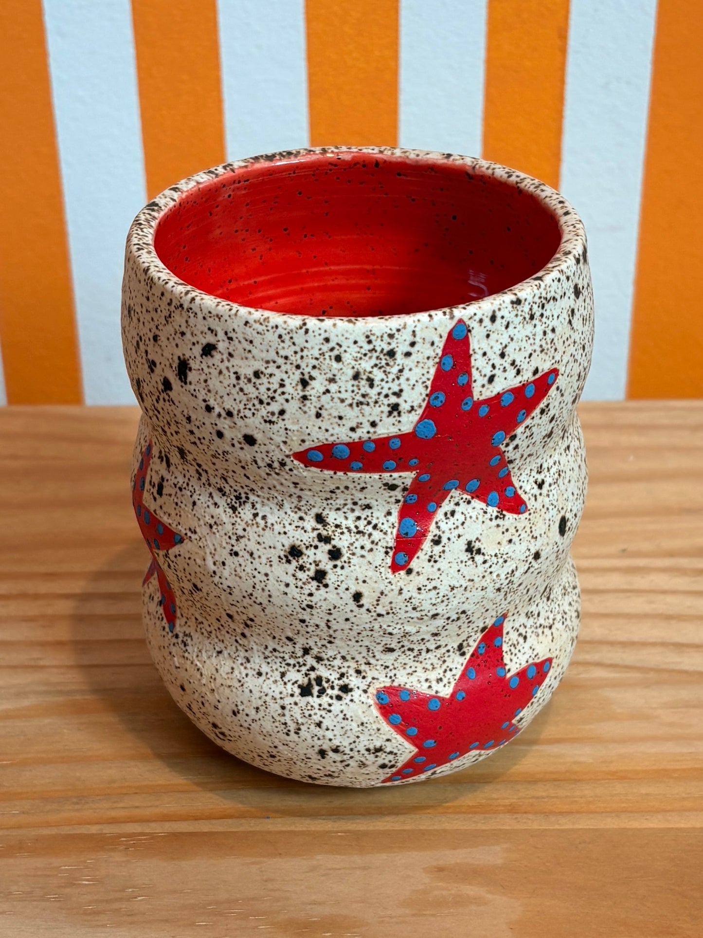 Mellow Ceramics Cup | Red Stars