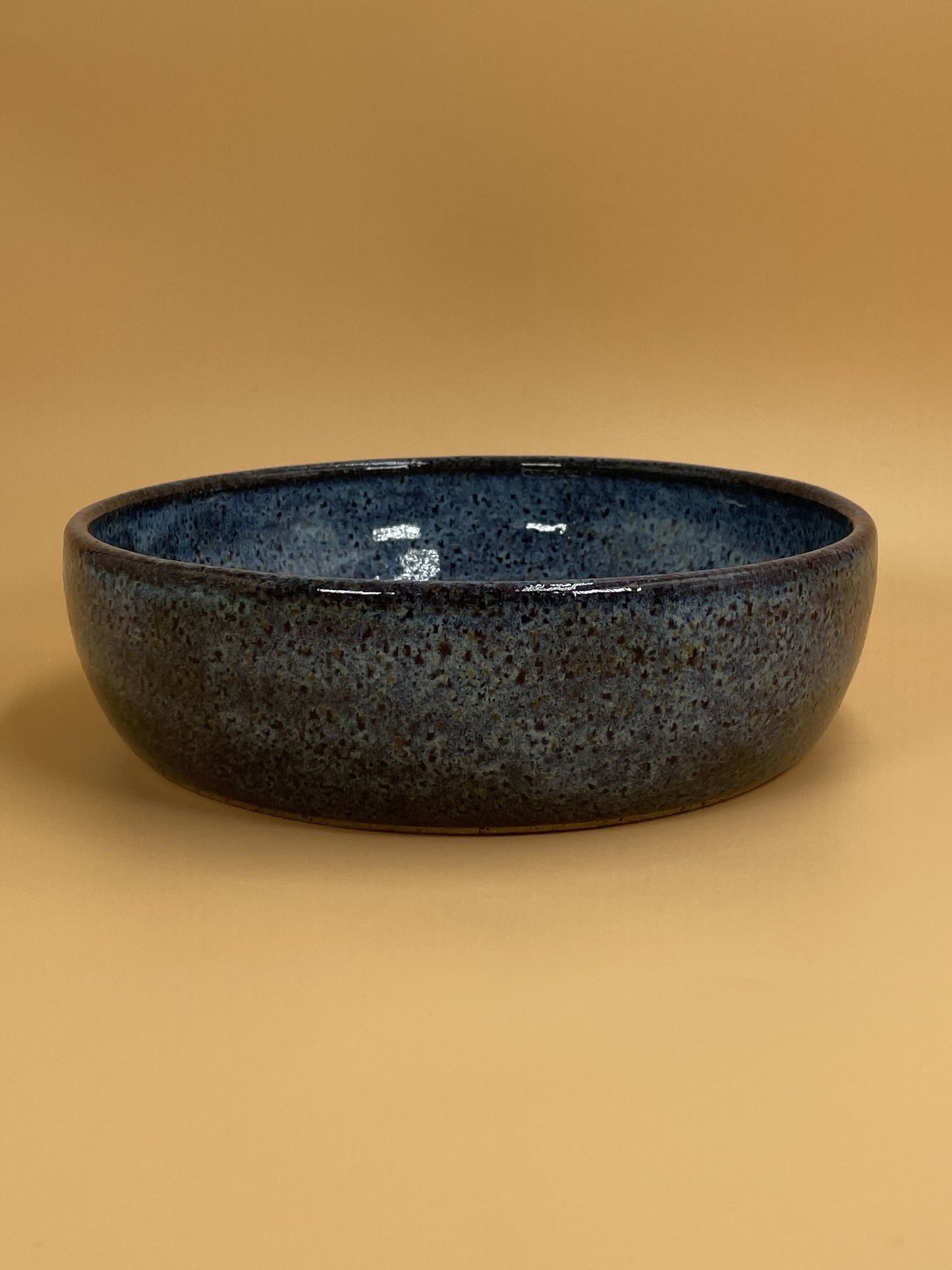 Black Slip Babes Blue Crab Bowl 7 1/2"