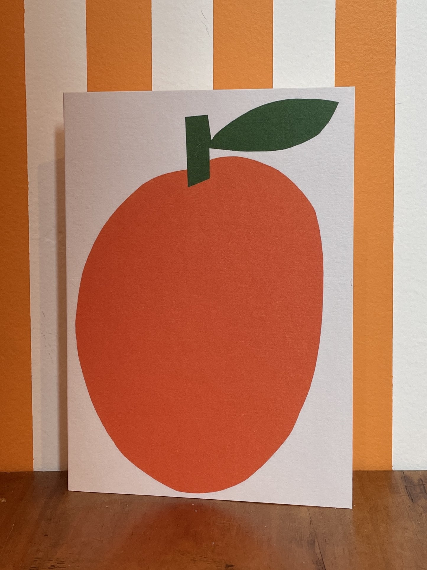 Big Orange Greeting Card by Marcello Velho