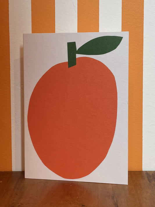 Big Orange Greeting Card by Marcello Velho