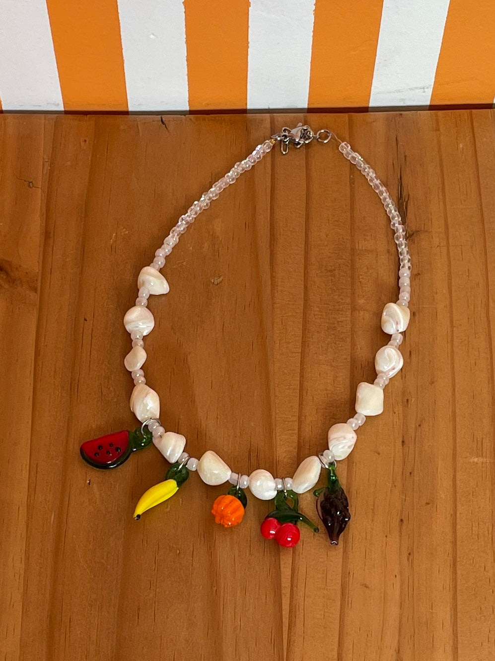 Resinuendo Pearl + Veggies Necklace