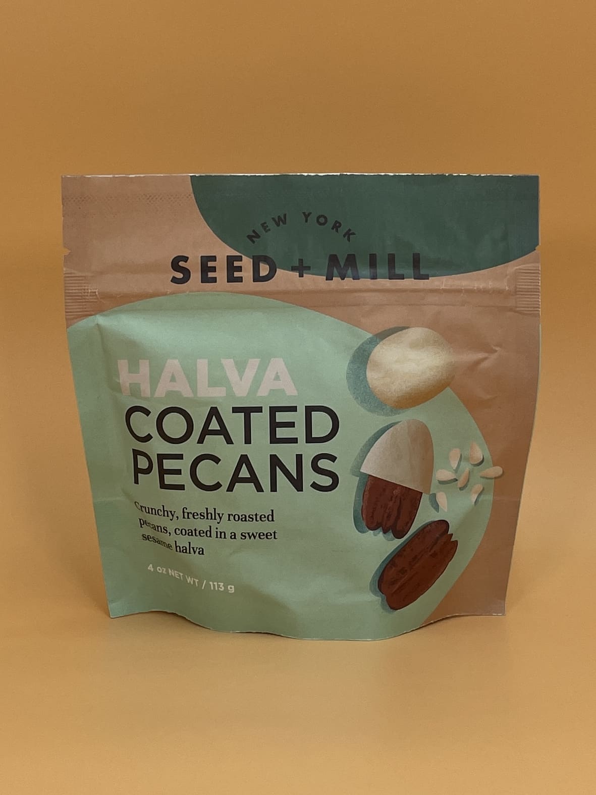 Seed + Mill Halva Coated Pecans