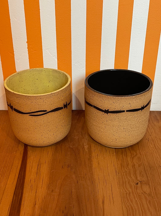Mellow Ceramics Cup | Barbed Wire