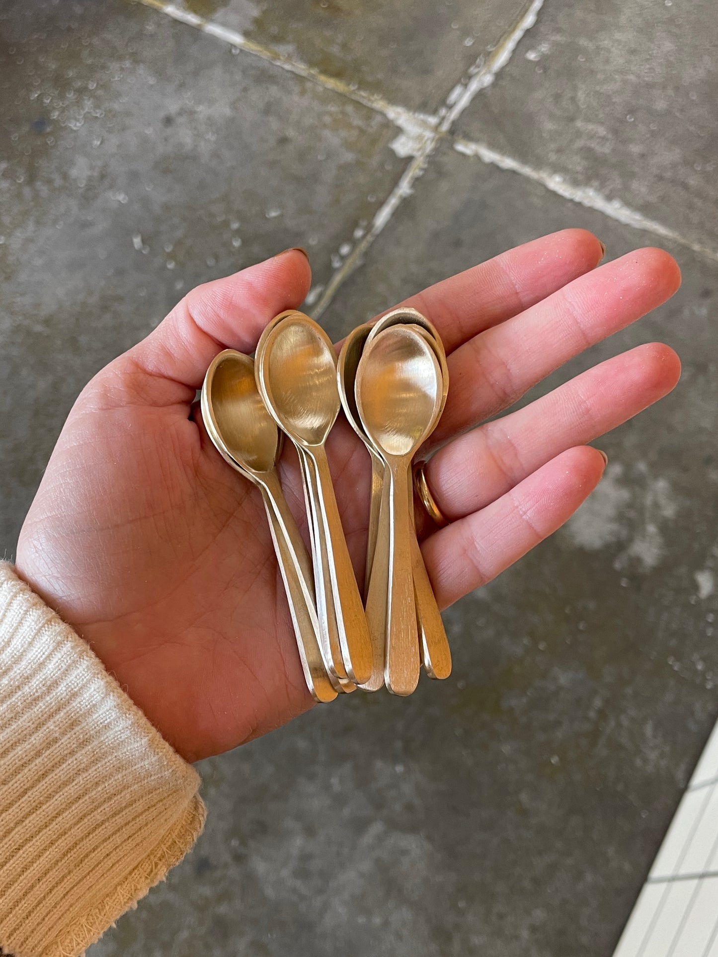 Handmade Brass Spice Spoon