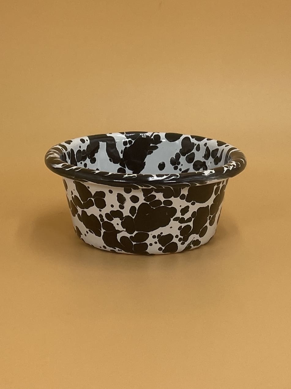 Enamelware Ramekin | Black Splatter