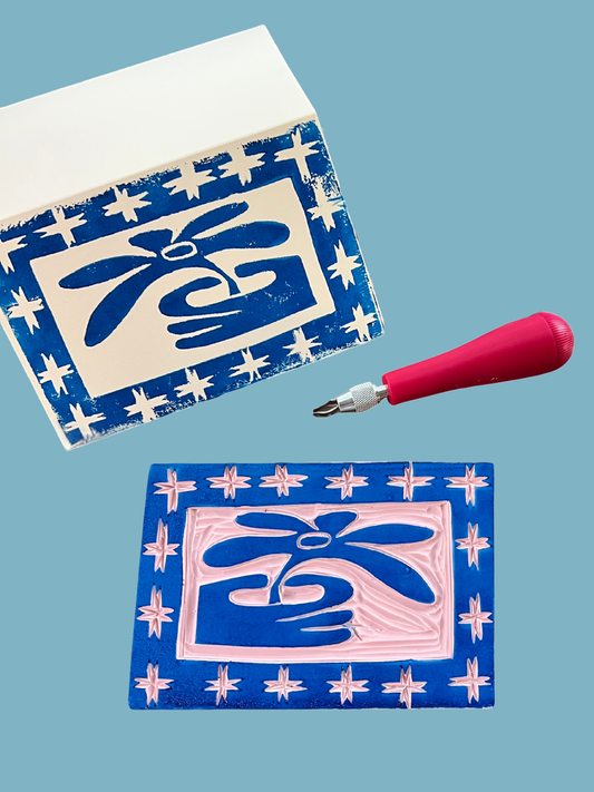 Mother's Day Lino-Print Workshop with Laurie Nasica | Thursday, May 7, 6 PM