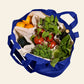 Multi-Pocket Cotton Grocery Tote | Indigo