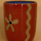 Mellow Ceramics Wiggle Flower Cup | Red & Natural