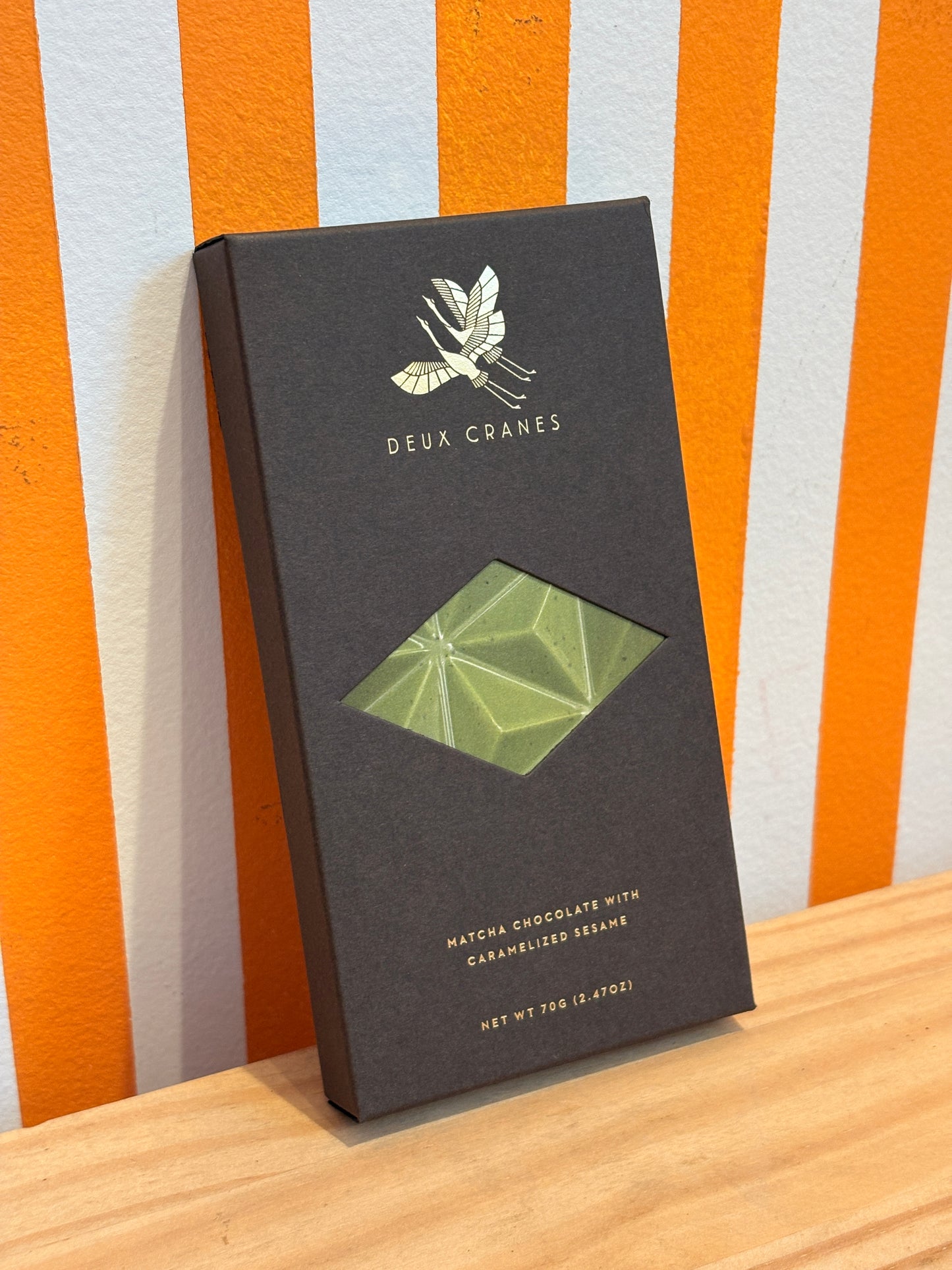 Deux Cranes Matcha Chocolate with Caramelized Sesame