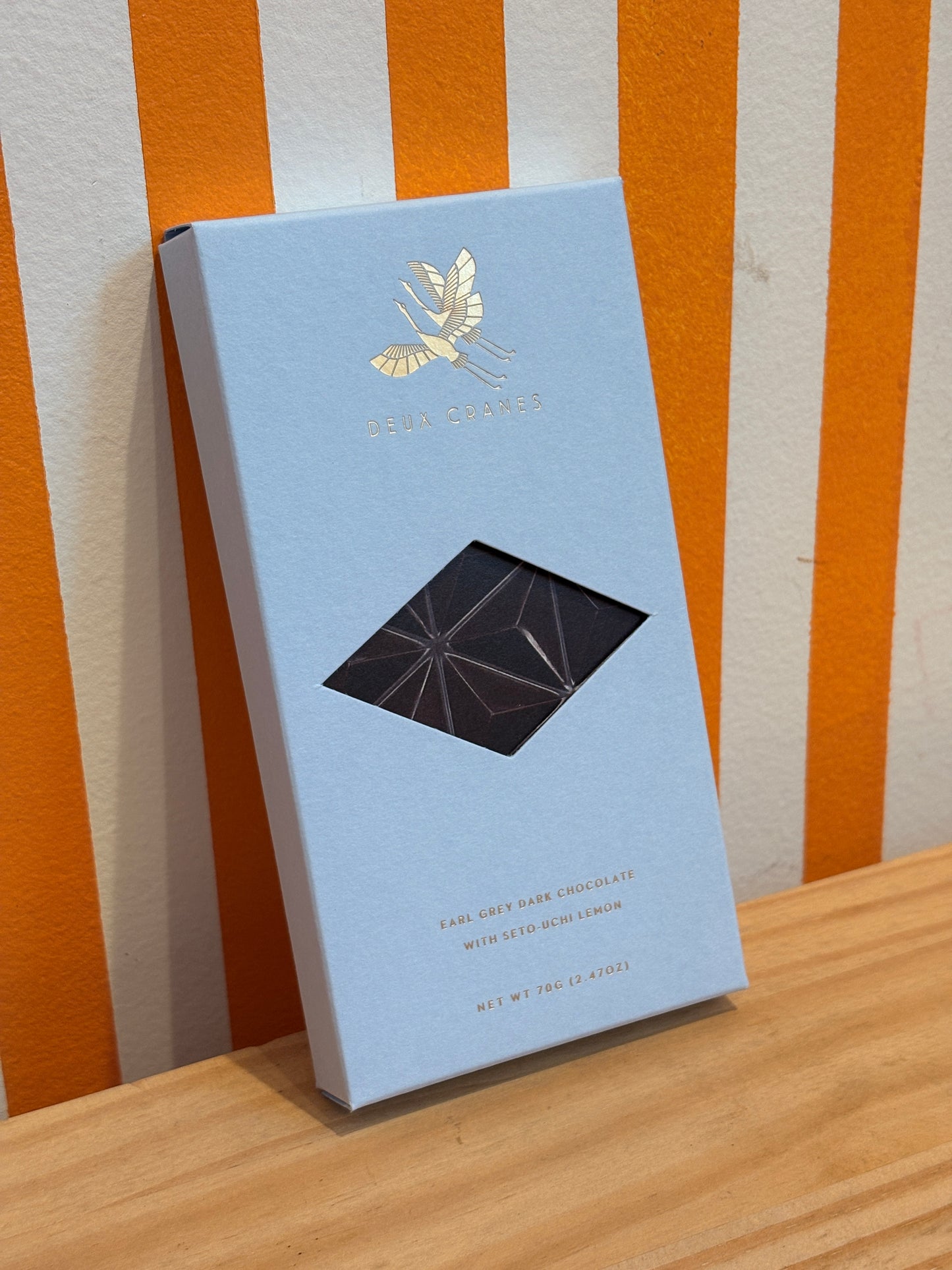 Deux Cranes Limited Edition: Earl Grey Dark Chocolate + Seto-Uchi Lemon