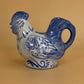 Vintage Blue and White Painted Rooster