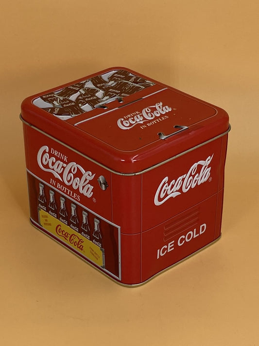 Vintage Coca-Cola Cooler Tin