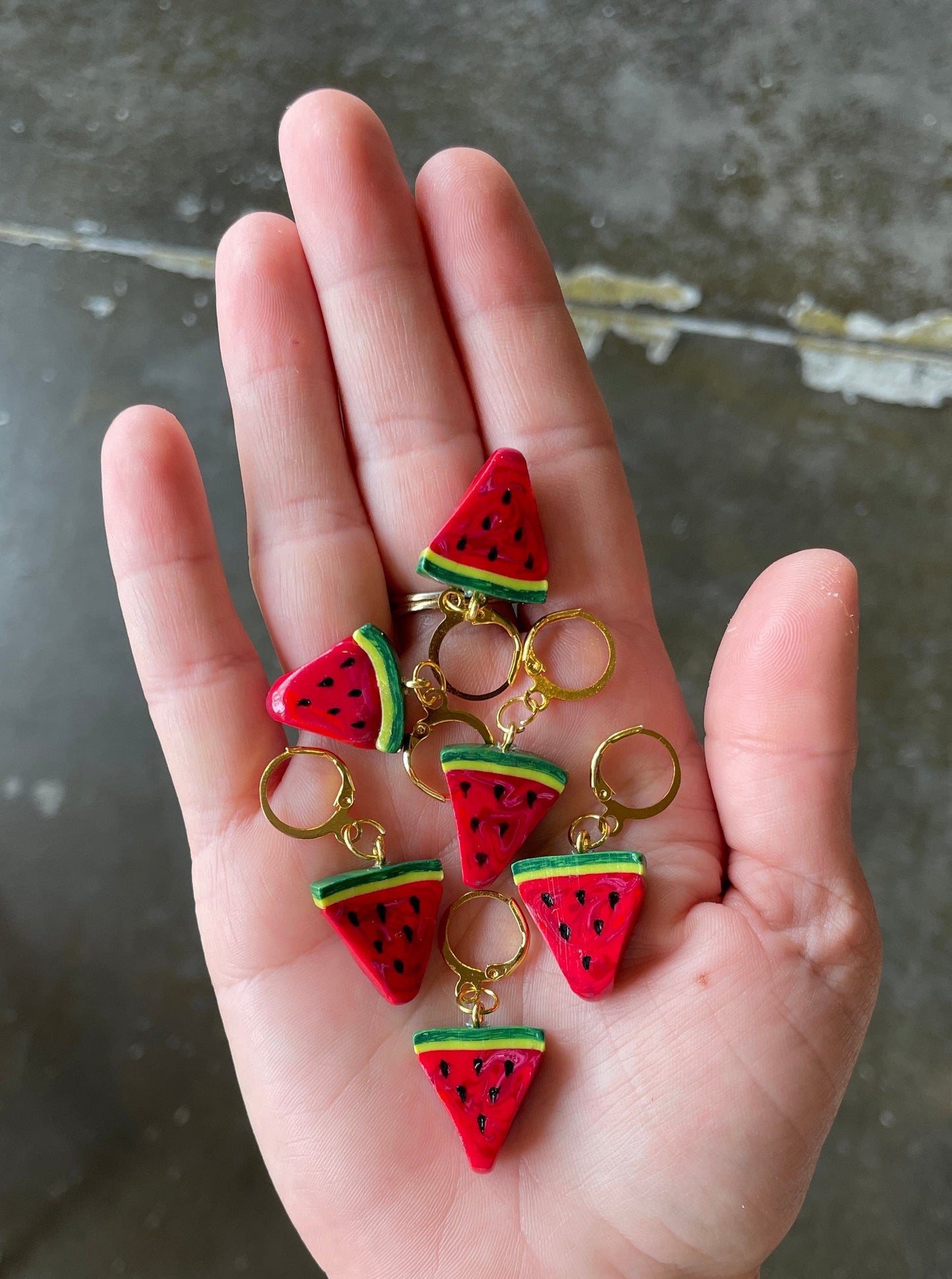 Resinuendo Charm Earring | Watermelon