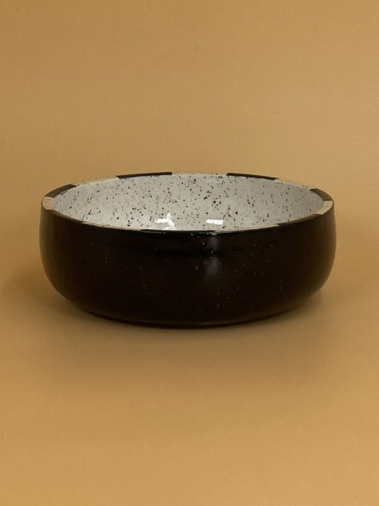 Art Schoool Dropout Small Shallow Bowl | Black