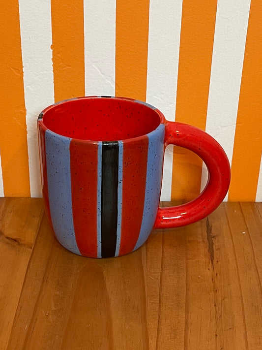 Mellow Ceramics Mug | Red + Blue + Black
