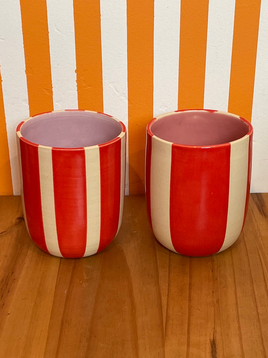 Mellow Ceramics Cup | Red Stripe