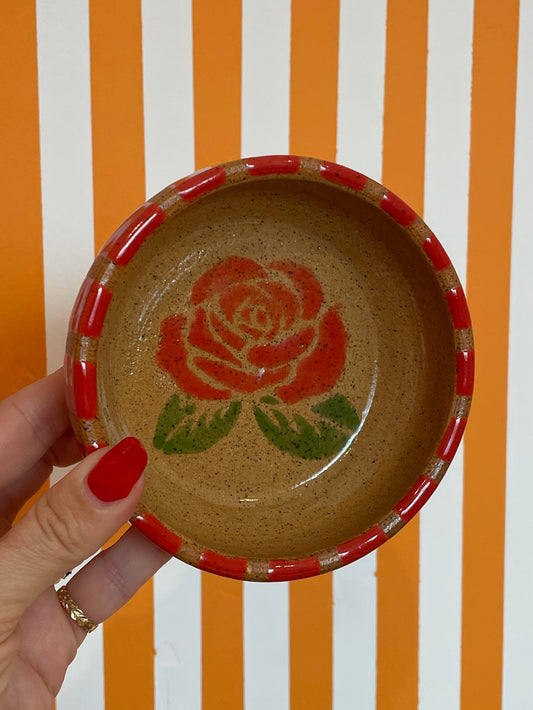 Mellow Ceramics Dish | Red Rose
