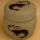 Black Slip Babes Shrimp Jar with Lid