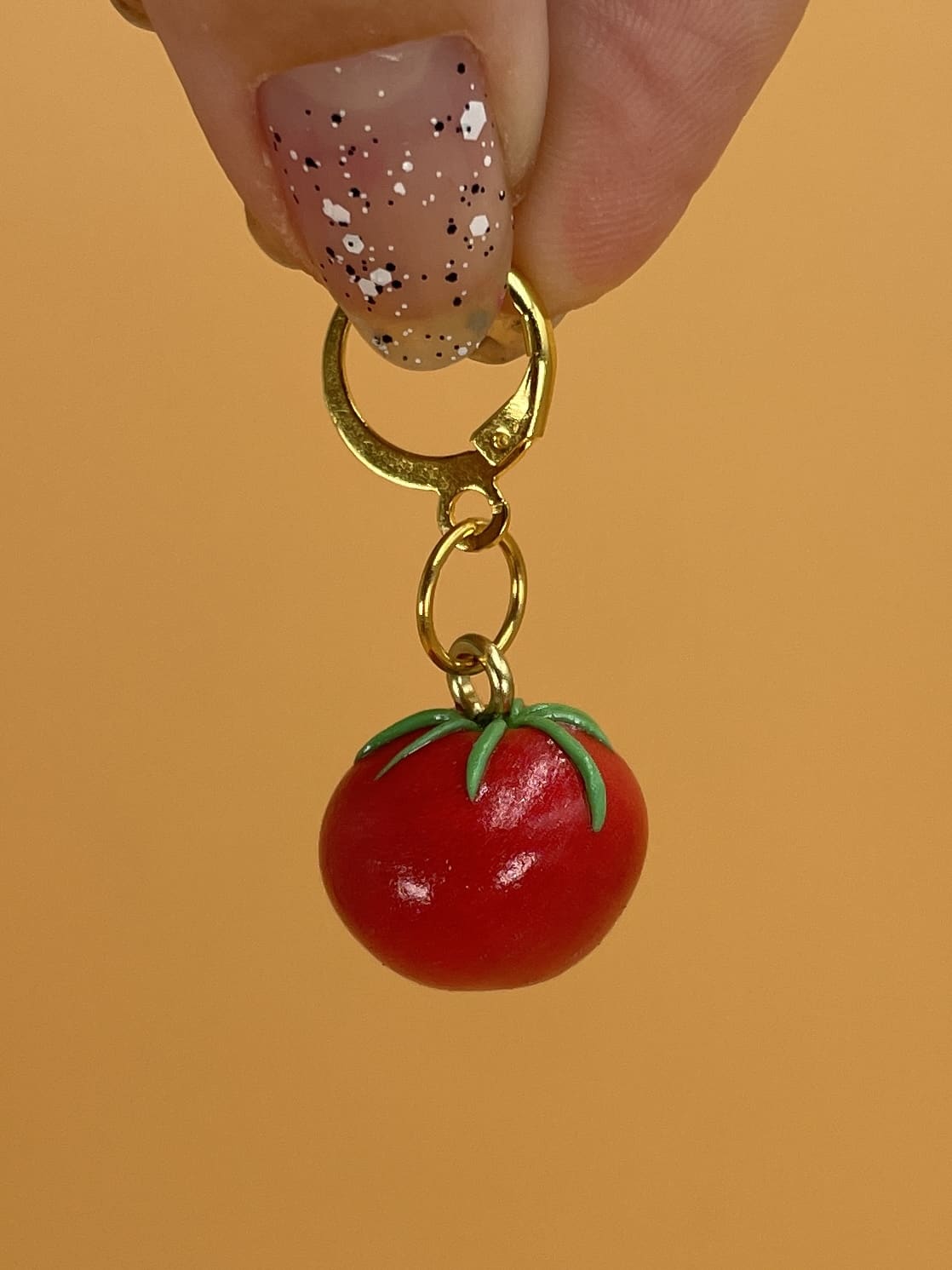 Resinuendo Charm Earring | Tomato