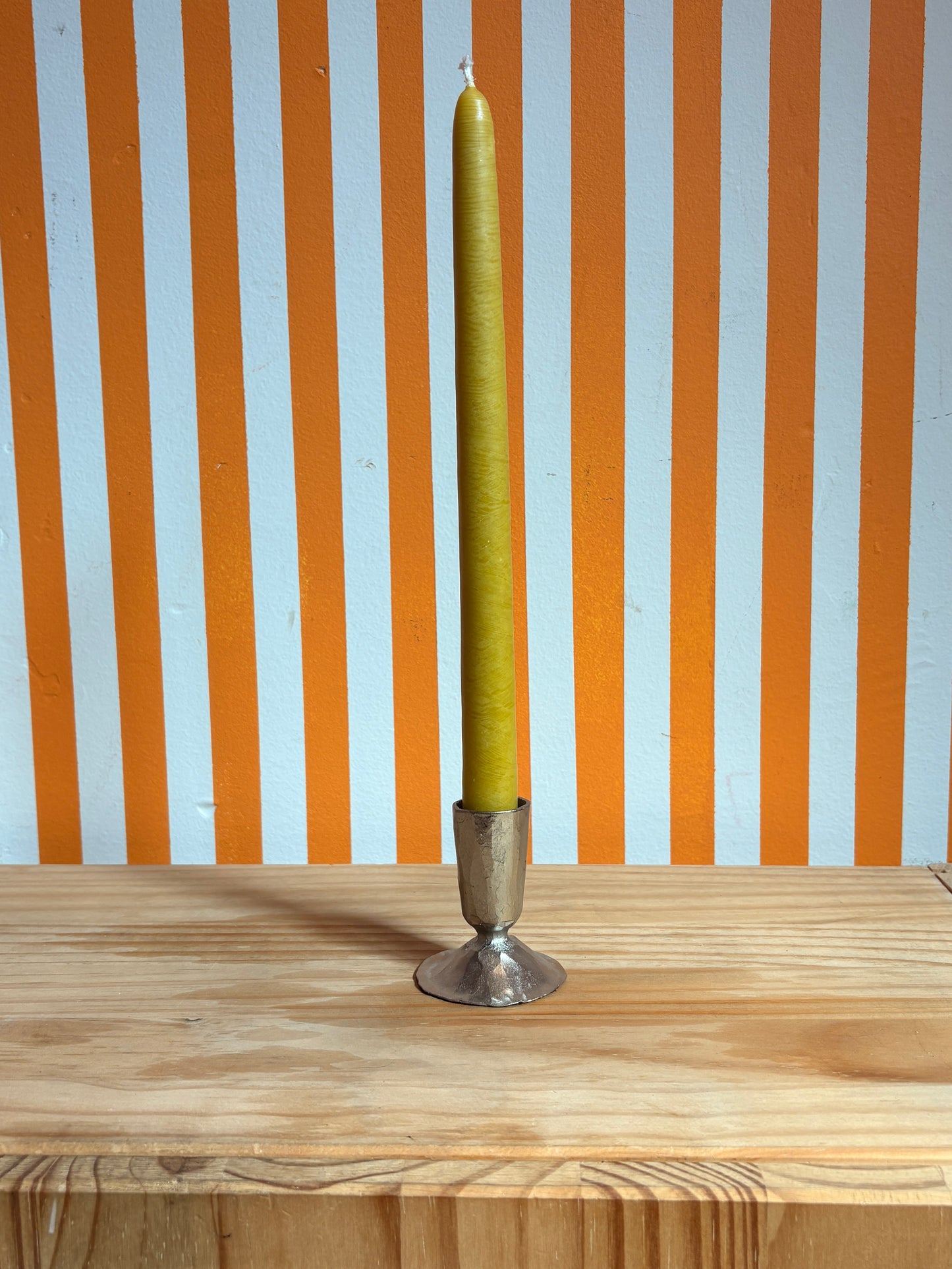 Nickle Candlestick Holder