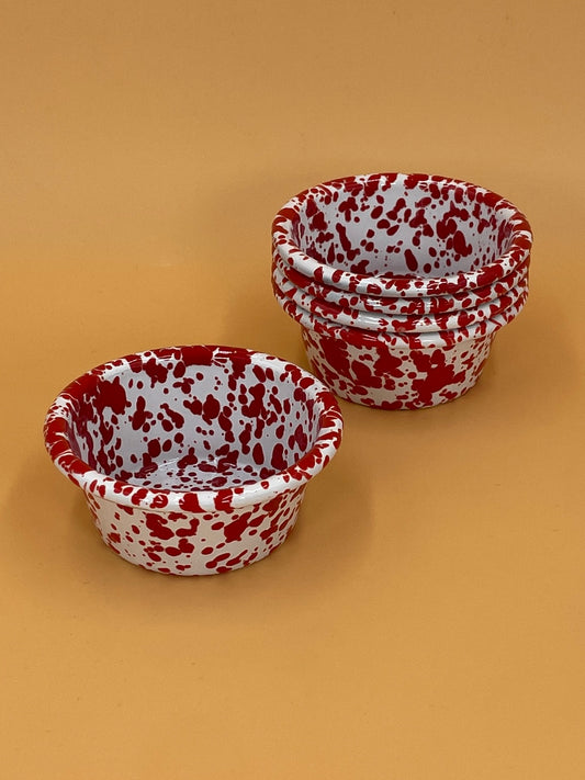 Enamelware Ramekin | Red Splatter