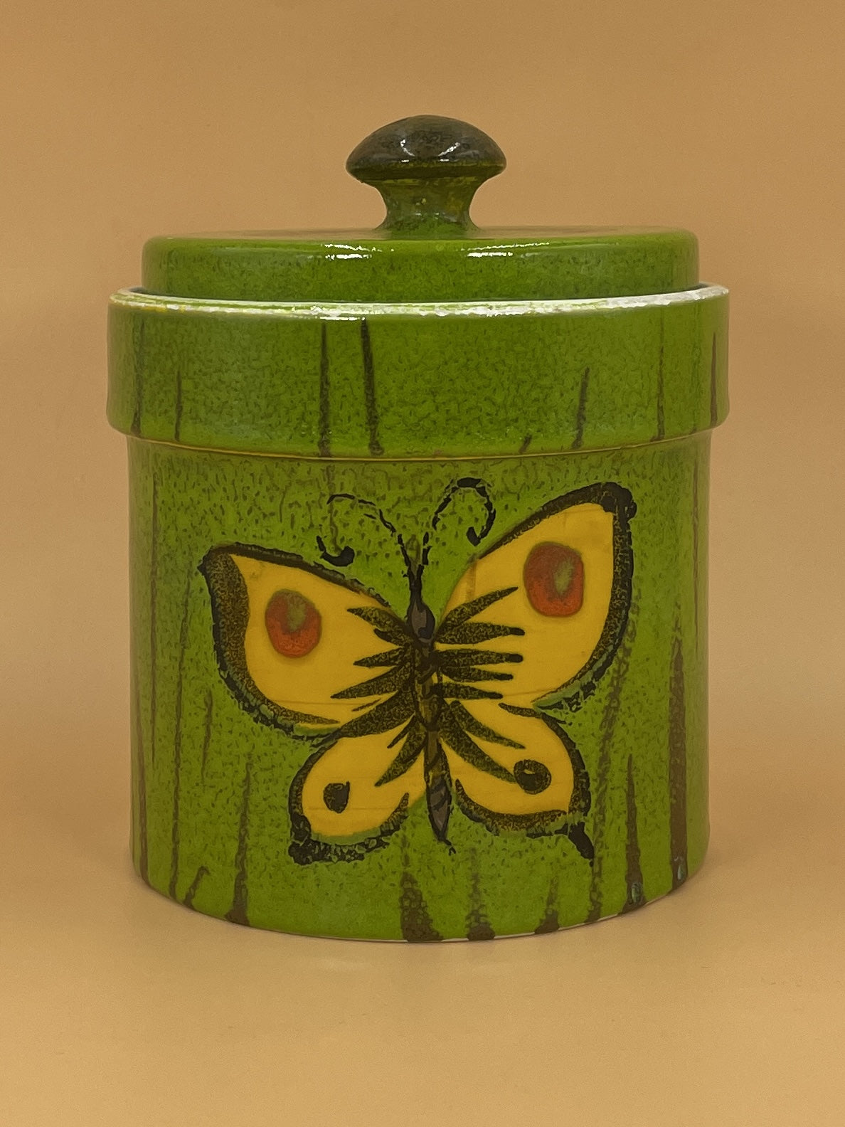 Vintage Butterfly Cookie Jar