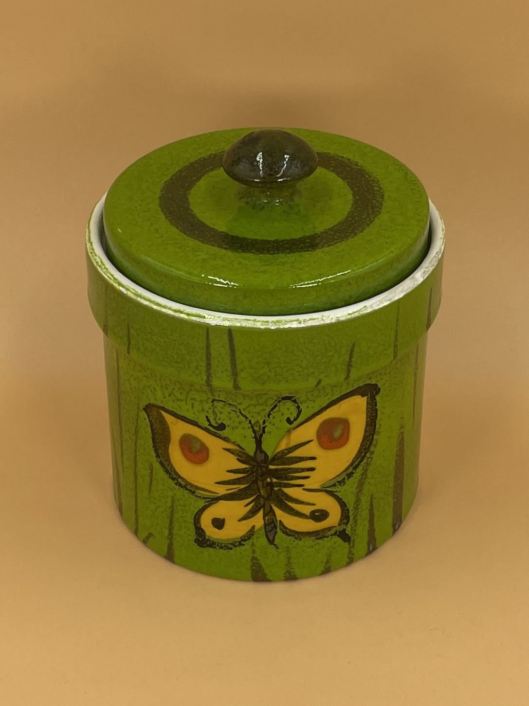 Vintage Butterfly Cookie Jar