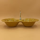 Mid Century California Pottery Double Dish