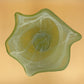 Wavy Green Glass Bowl