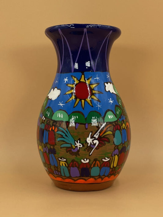 Painted People Vase