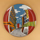 Decorative Bendy City Street Colorful Plate