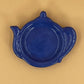 Blue Teapot Dish / Teabag Rest