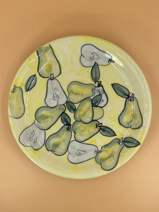 Painted Pear Plate