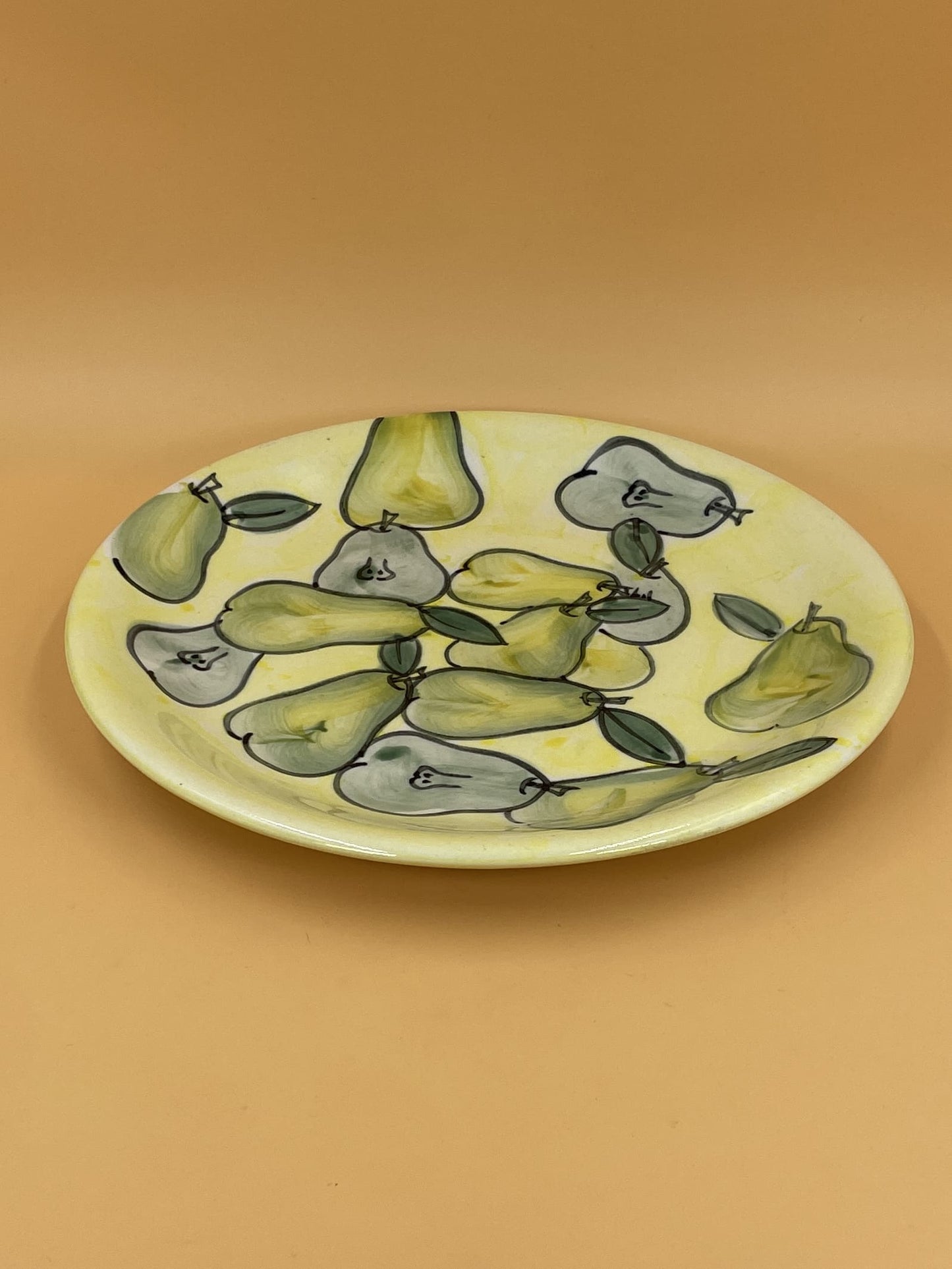 Painted Pear Plate